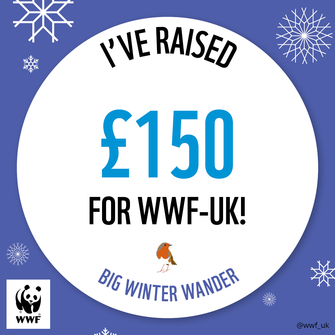 WWF The Big Winter Wander - £150 Raised Badge