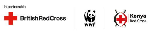 British Red Cross, WWF and Kenya Red Cross logos