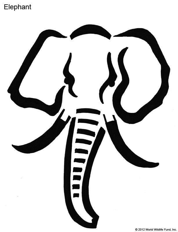 Elephant pumpkin stencil jpeg