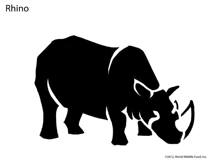 Rhino pumpkin stencil jpeg
