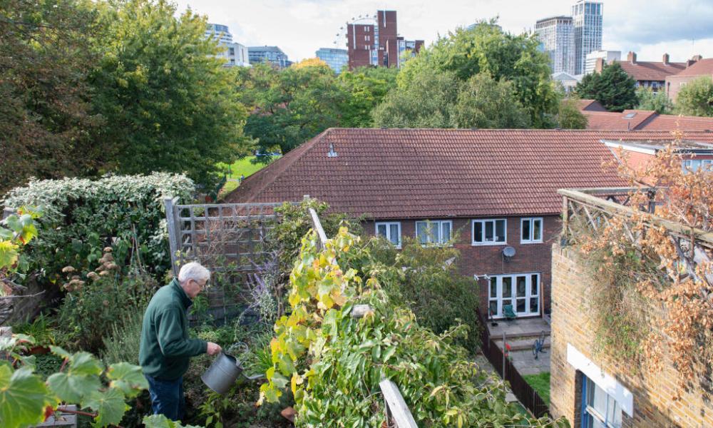 Chris Smith's urban roof terrace garden Waterloo, London, England, UK
