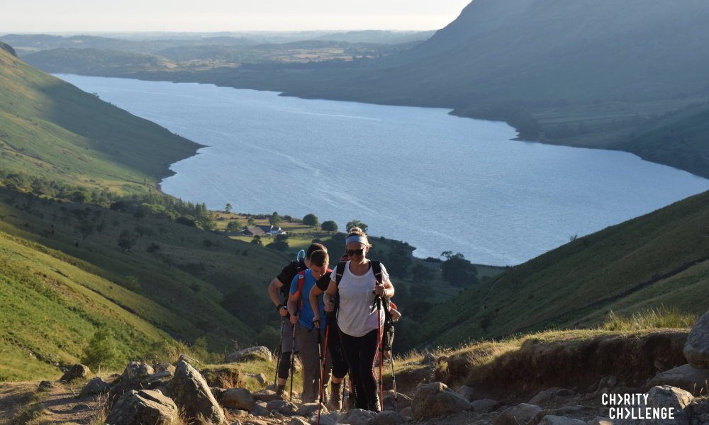 People walking in the lake district