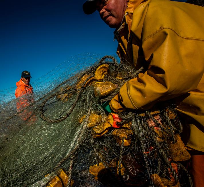 Crew on a fishing boat