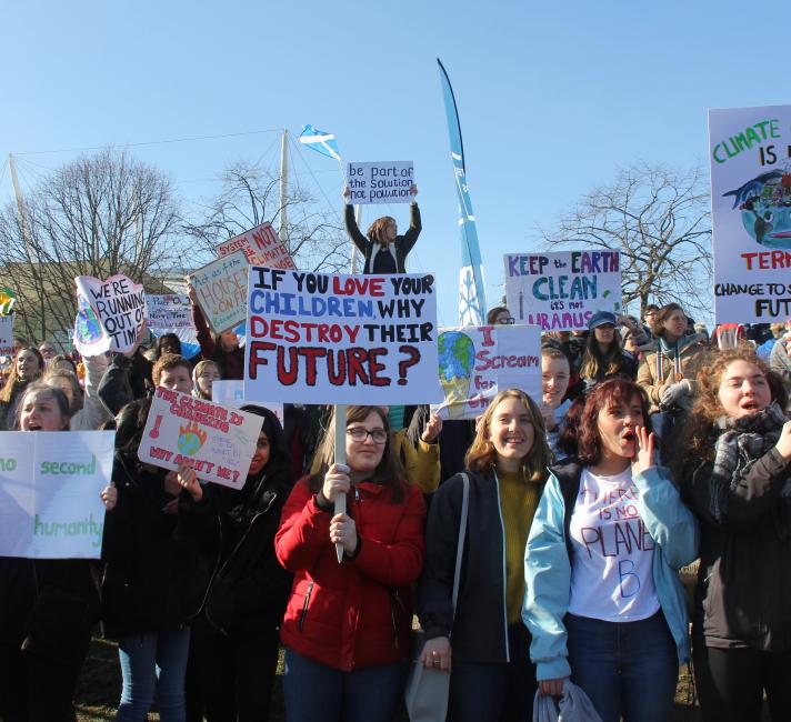 Children protesting