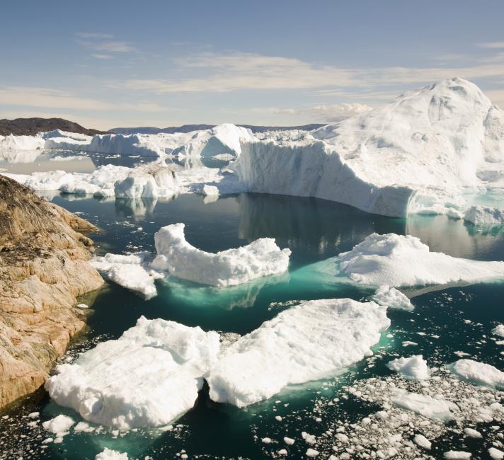 Icebergs from the Jacobshavn glacier, Ilulissat, Greenland