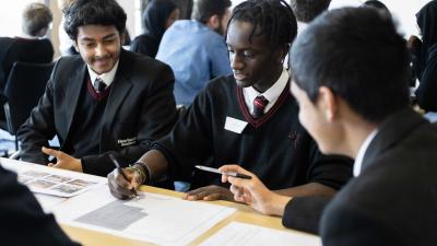 School children in class School children in class