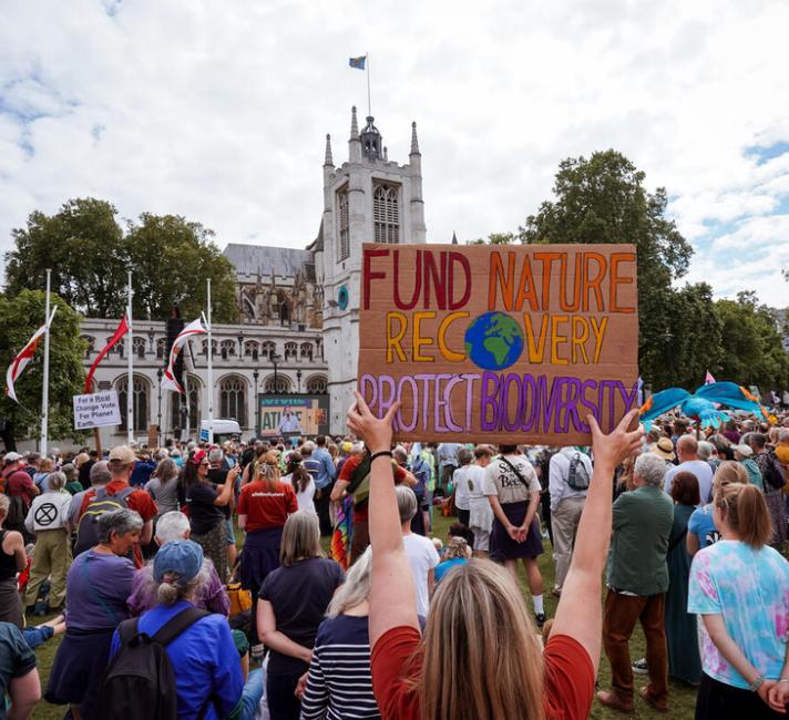 Climate protest in London