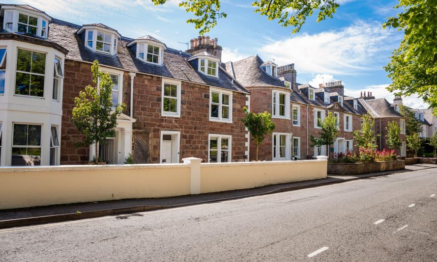 Row of houses in Inverness