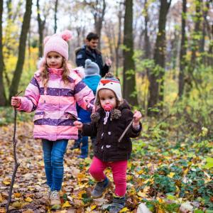 The Big Winter Wander - children walking in woods