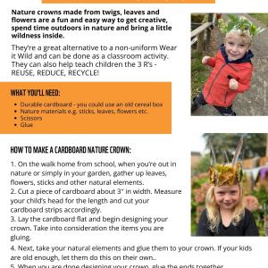 A guide to making a nature crown for Wear it Wild